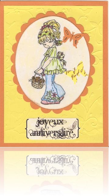 Carte anniv Fleur