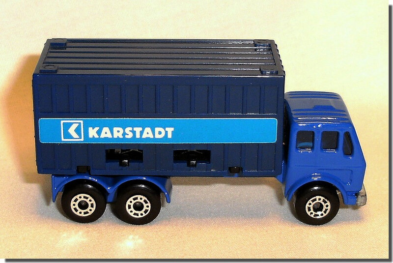 Lesney Matchbox Mercedes Container Truck 42 E Superfast Bleu 4