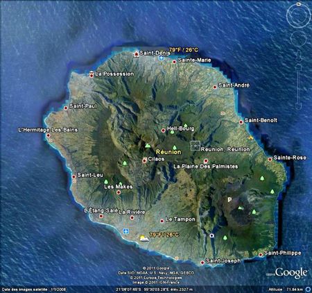 La Réunion Google Earth