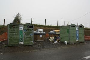 Marcey-les-Grèves route du bourg ordure poubelles déchets C3A