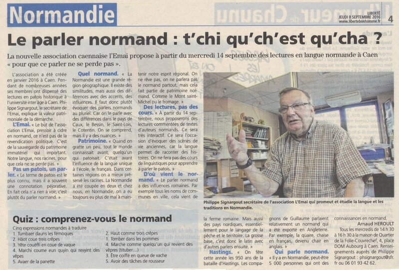parler normand