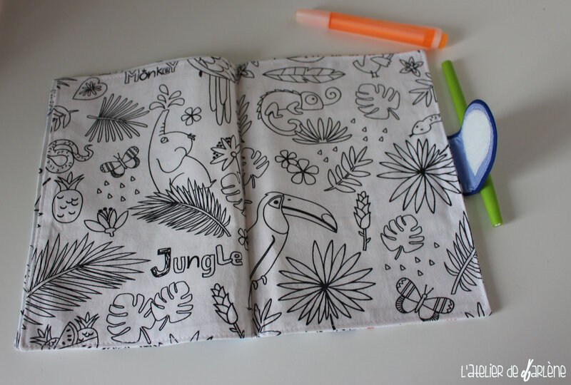 cahier de coloriage lavable