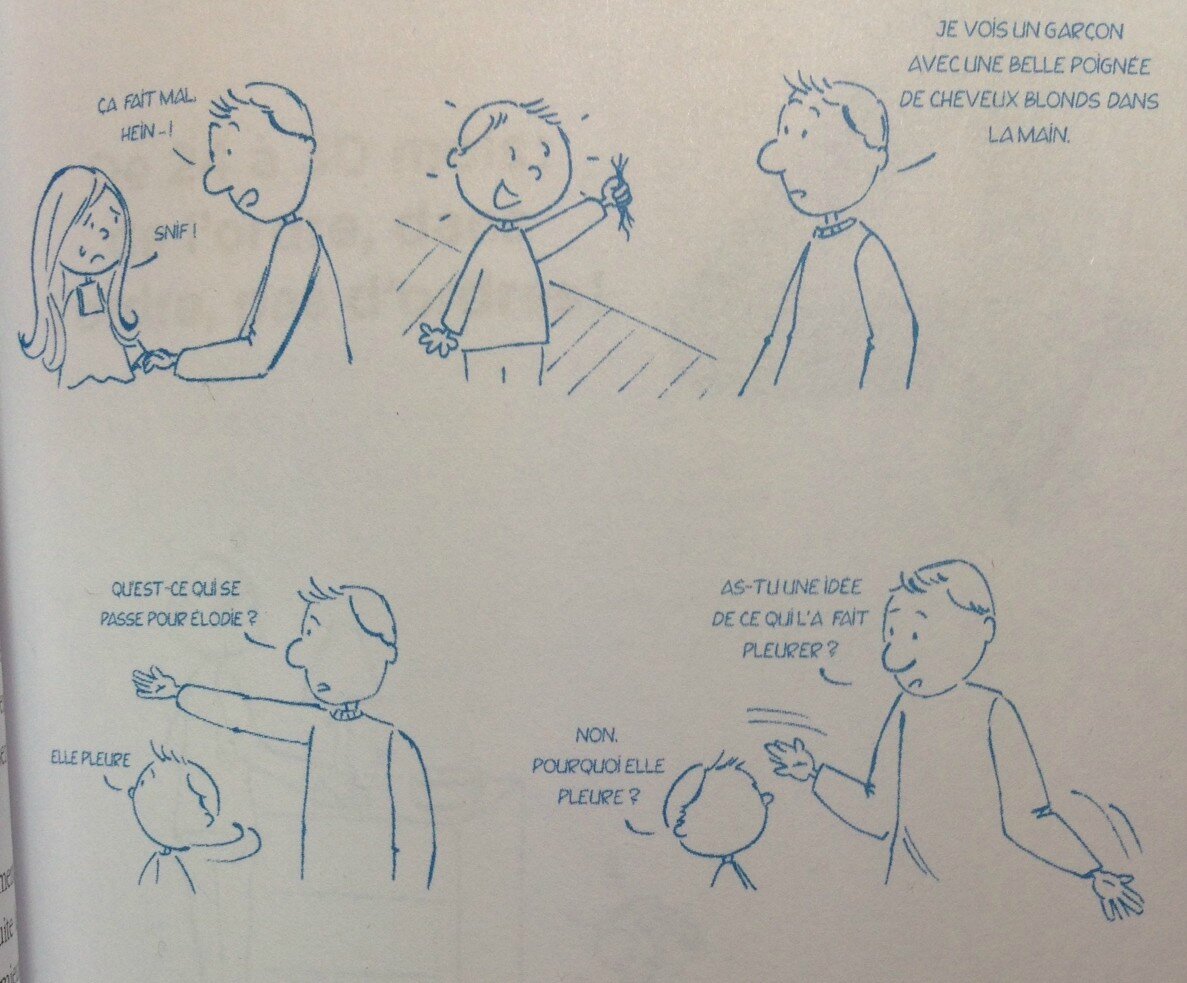 Mon enfant tape, mord, tire les cheveux Chez Nounou Corneille