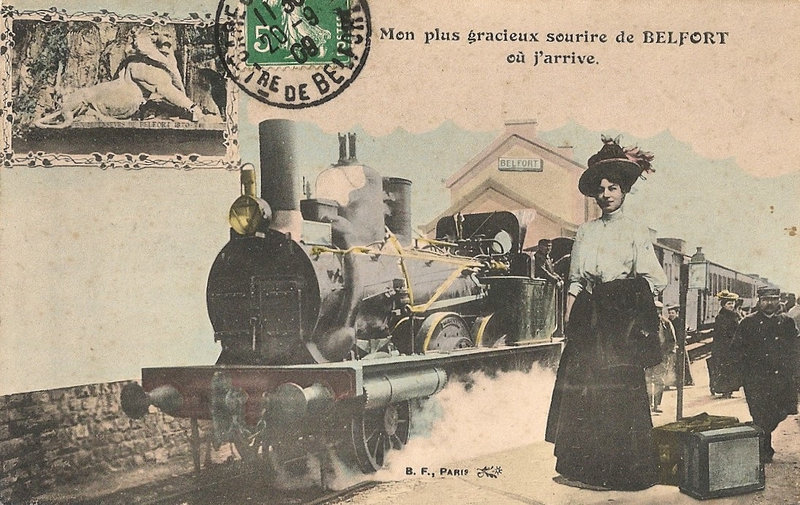 Belfort CPA Train Femme Gracieux sourire