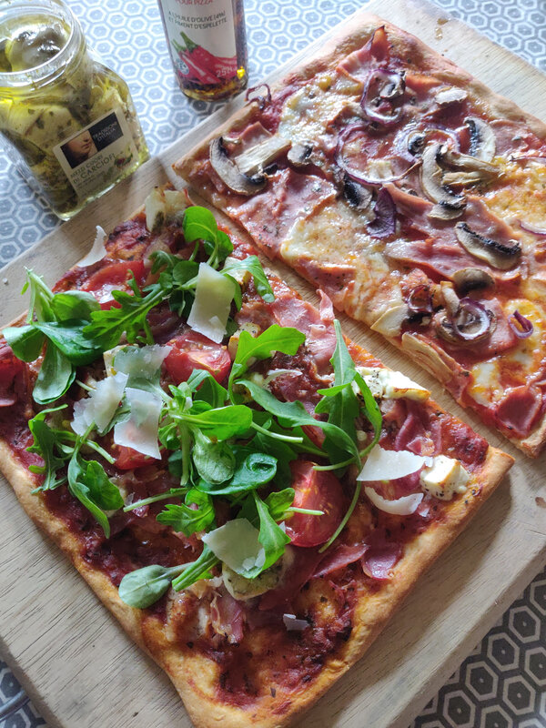 pizza forestière + italienne (2)