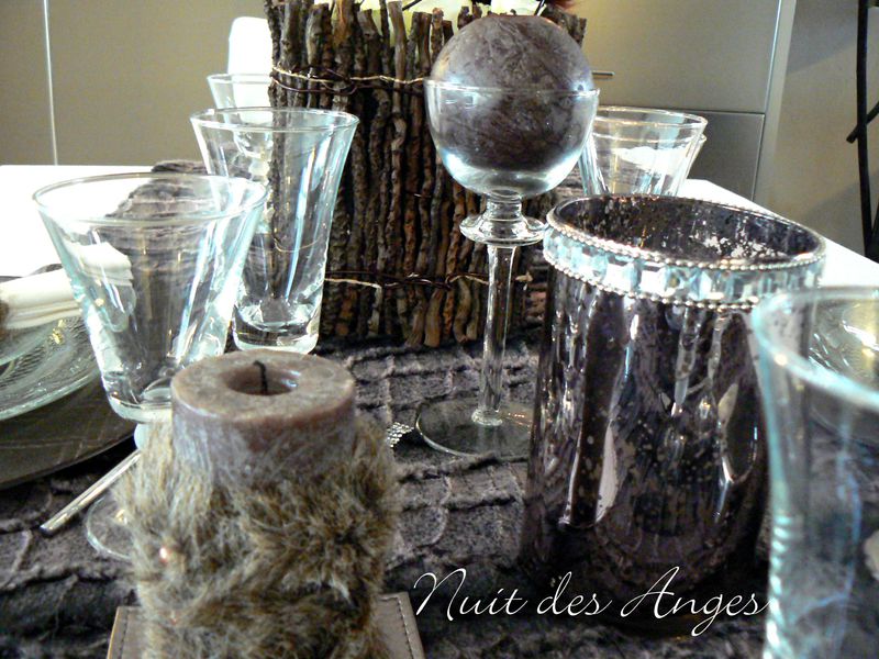 Nuit des anges décoratrice de mariage décoration de table marron chocolat 004