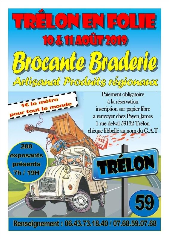 TRELON-Brocante 10-11 Août 2019
