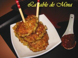 Bouchées de crevettes frites au maïs. recettes entrees Bouchées de crevettes frites au maïs.