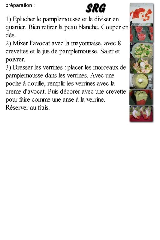 verrines d'avocvat crevette et pamplemousse (page 2)