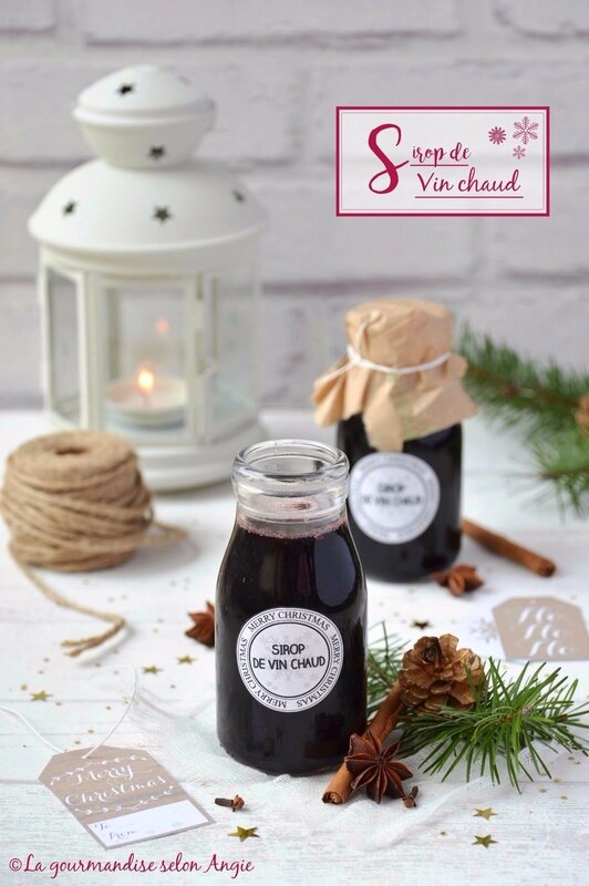 sirop de vin chaud vegan - cadeau gourmand noël