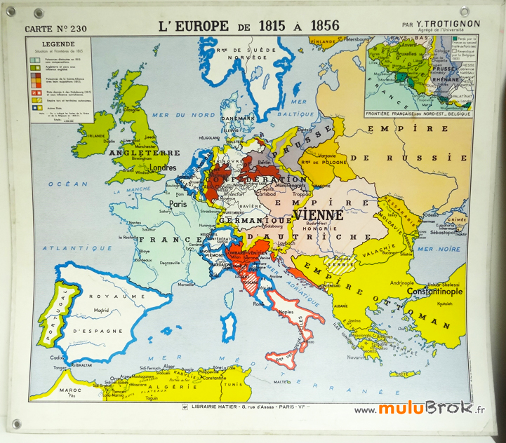 Carte-HATIER-230-L'EUROPE-1815-muluBrok-Brocante