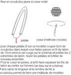 tuto_complet_fleur_scoubidou_jaune_a_coeur_violet