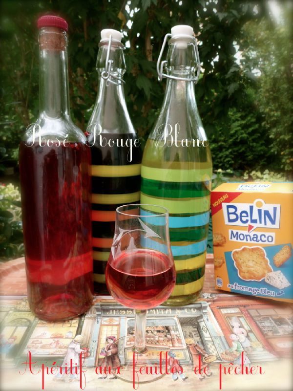 aperitif feuilles pecher