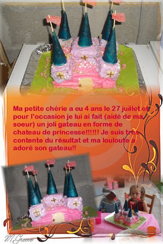 gateau chateau princesse azilize