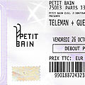 Teleman - Vendredi 26 Octobre 2019 - <b>Petit</b> <b>Bain</b> (Paris)