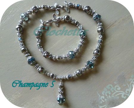 Champagne 5 collier 45€ bracelet 35€