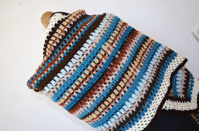 étole multicolore-crochet- La chouette bricole (5)