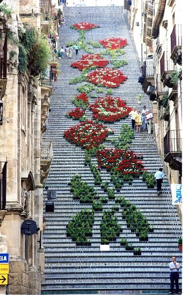 escalier sicile-Italie