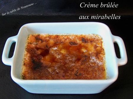 Crème brûlée aux mirabelles 1