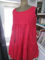 Robe CAROLINE en coton rouge (3)