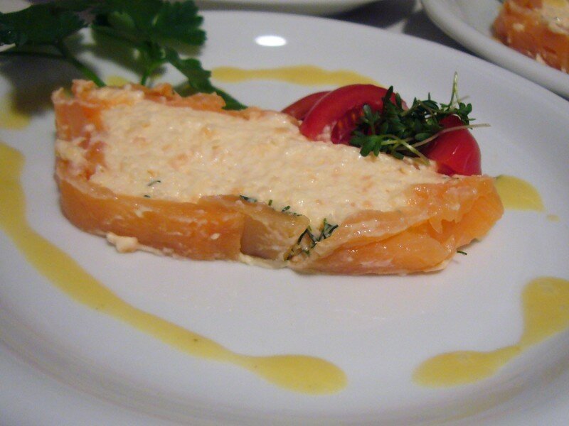 Terrine de saumon et la sauce des 7