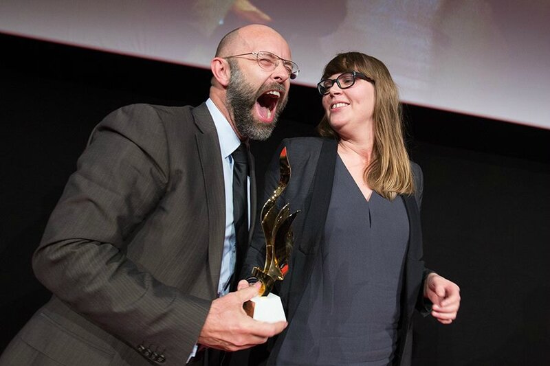 European Excellence Awards 2013 - Frederic Fougerat with Agathe Weil