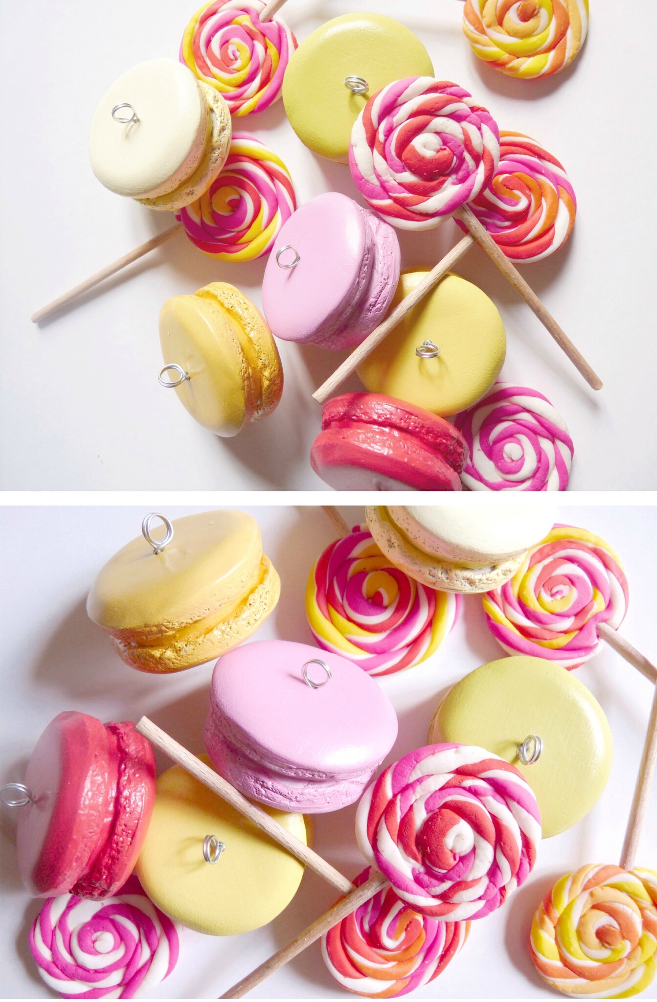macarons et sucettes