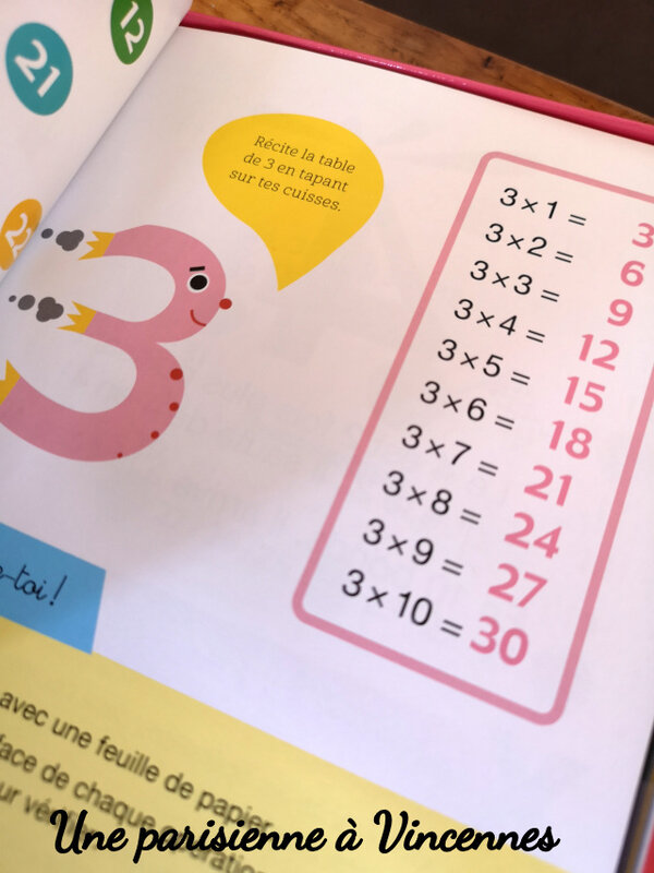 Les tables de multiplication une parisienne à Vincennes blog