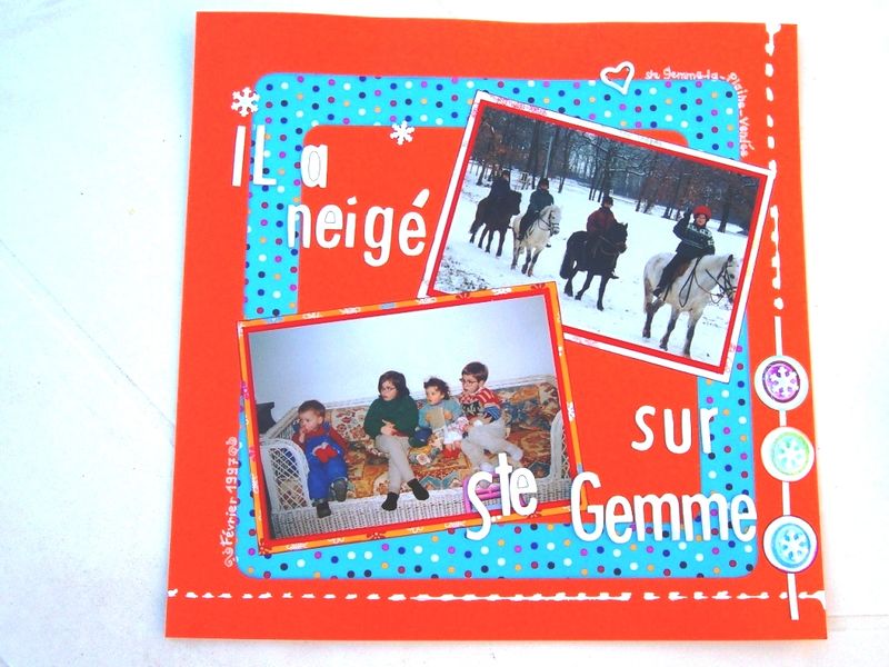 Il a neigé sur Ste Gemme !