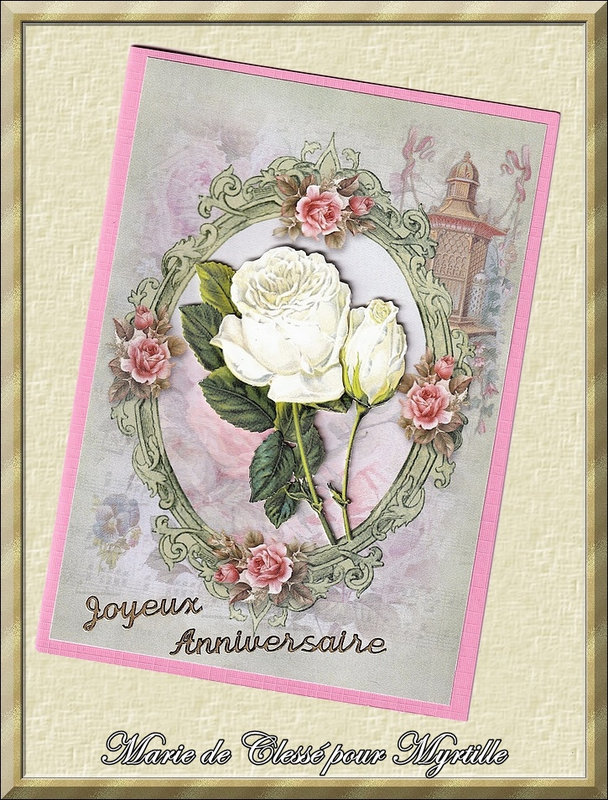 Ronde Cartes Anniversaires Avril (Chez Amélie) Marie de Clessé pour Myrtille