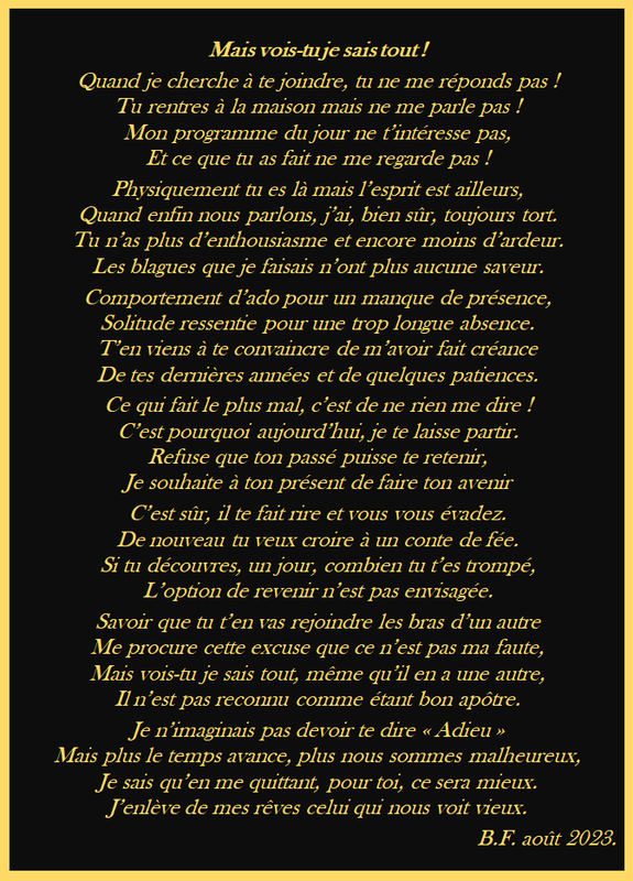 Mais vois tu je sais tout m42