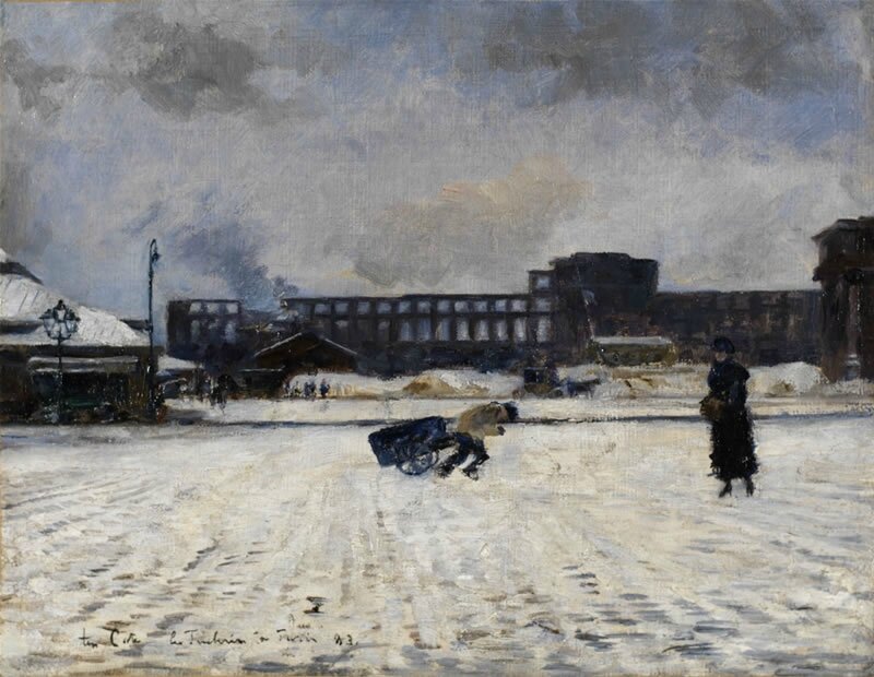 ten Cate, les tuileries sous la neige
