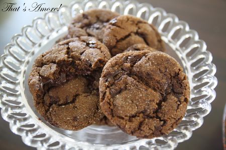 recettes Biscuits moelleux au chocolat et gingembre Biscotti morbidi al cioccolato e zenzero