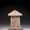 An inscribed and dated red sandstone <b>Buddhist</b> stele, Northern Wei dynasty (AD 386-534), dated by inscription to AD 500