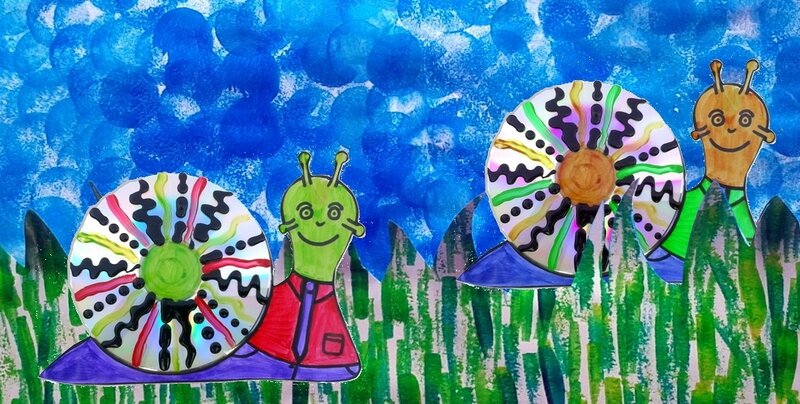129_Outils pour la classe_Au pays des escargots (escargots dans l'herbe)