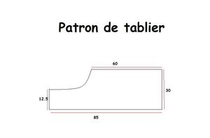 patron tablier