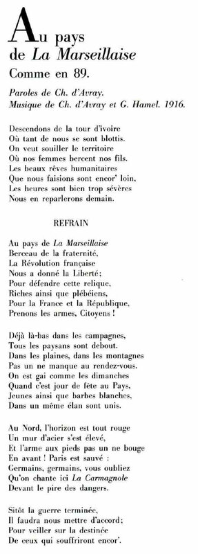 Au pays de la Marseillaise