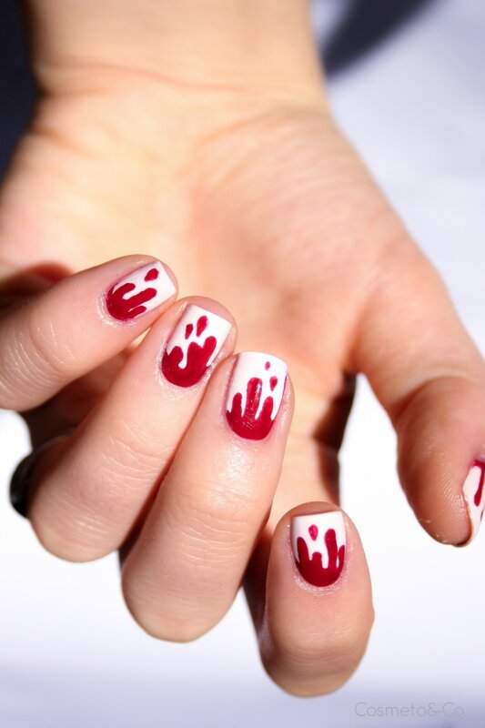 nail art bloody nails halloween