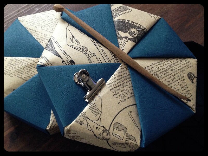 boite cadeau origami bleue