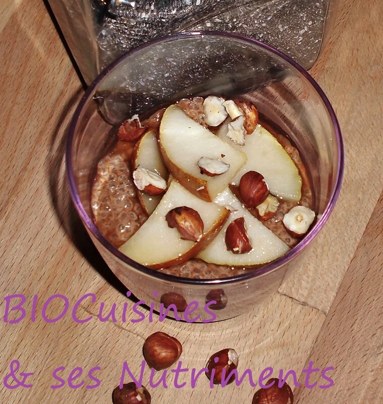 chia poire noisette