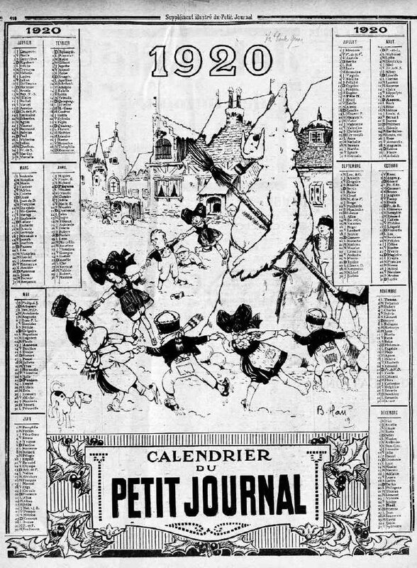 Calendrier Petit Journal 1920