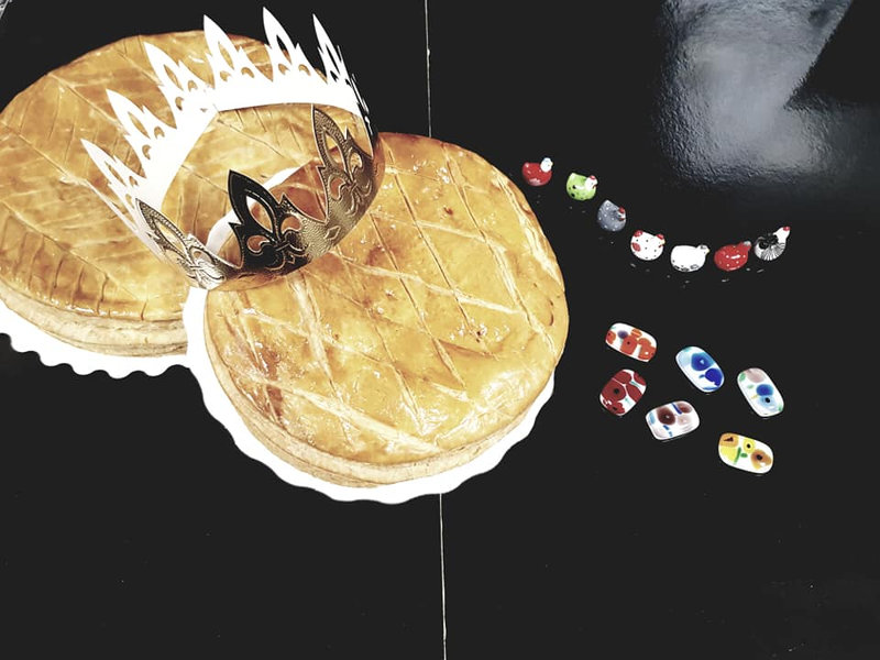 fèves en verre pour la miette d'adripain-atelier gontel et dupin