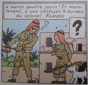 Tintin est un mauvais soldat