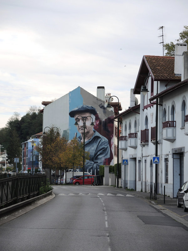 Bayonne, quai Resplandy, fresque de Sismikazot (64)