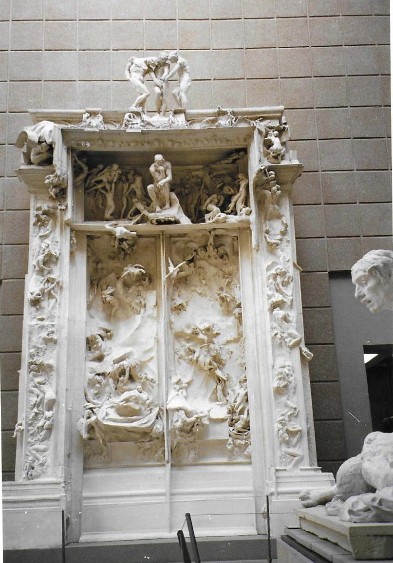 Paris, musée d'Orsay, la porte de l'Enfer, moule, Rodin (75)