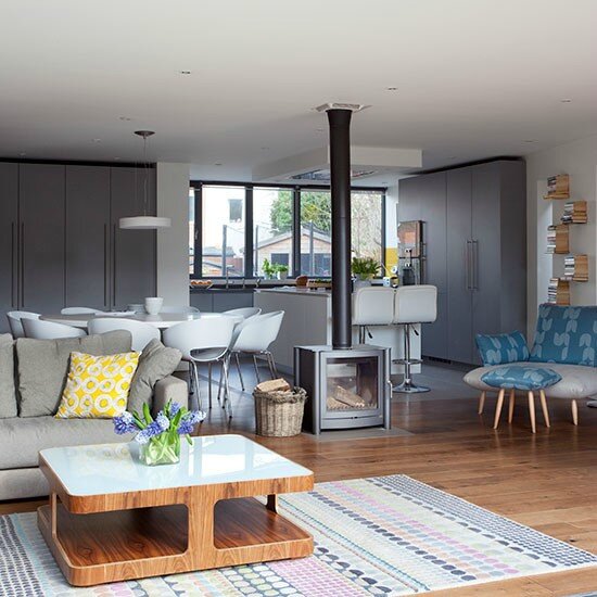 Grey-and-White-Kitchen-Living-Area--Beautiful-Kitchens-Housetohome