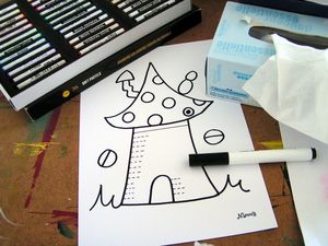 55_ TECHNIQUES ET ASTUCES_Fond poussière de pastels