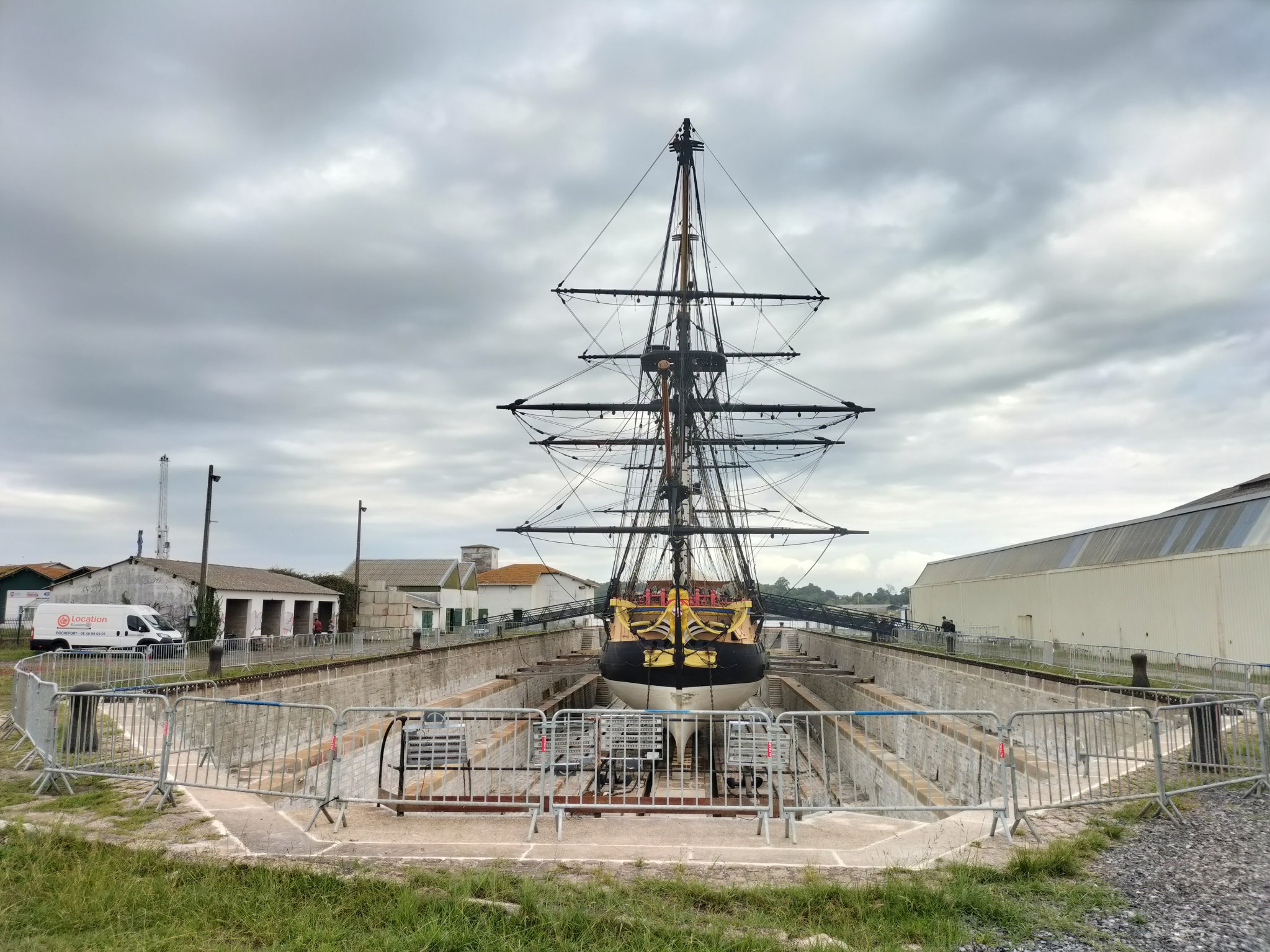 Bayonne, L'Hermione en cale sèche