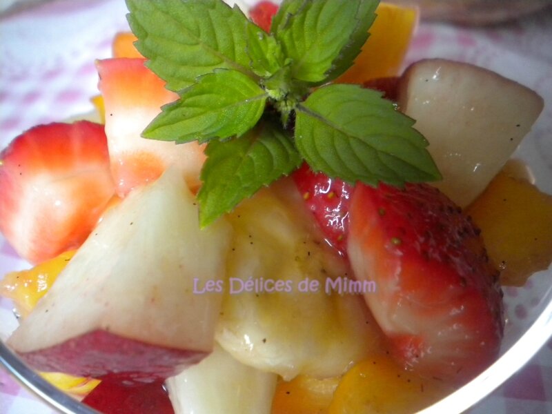 Salade de fruits d’été au sirop parfumé 6