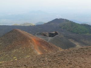 Vue des hauts de l'Etna